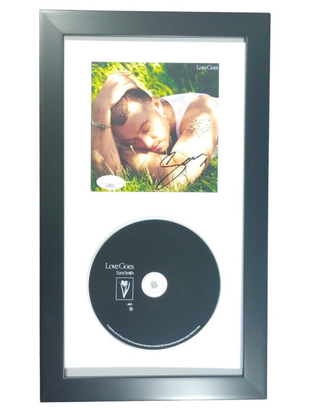 Sam Smith Signed Love Goes CD Cover Framed Display JSA COA